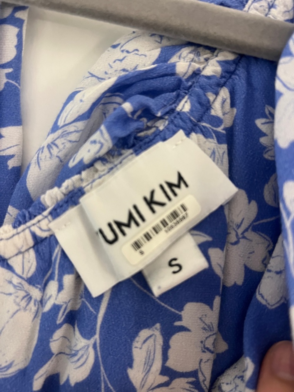 Yumi Kim Sky Blue Floral Ruffle One-Shoulder Dress - Picture 4 of 4